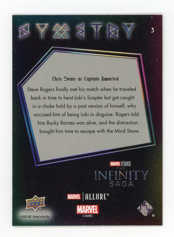 2022 Chris Evans As Captain America Symetry Allure # 3
