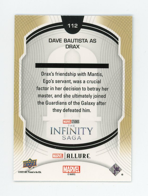 2022 Dave Bautista As Drax Guardians Of The Galaxy High Series Allure # 112
