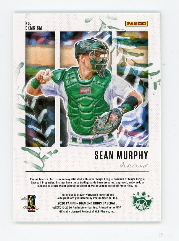 2020 Sean Murphy /dual Patch Auto Diamond Kings Panini Oakland Athletics # DKMS-SM