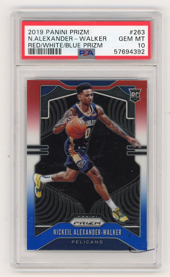 2019-2020 Nickeil Alexander-Walker Rookie Red,White And Blue Panini New Orleans Pelicans # 263