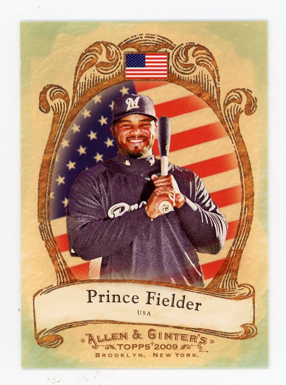 2009 Prince Fielder National Pride Topps Milwaukee Brewers # NP12