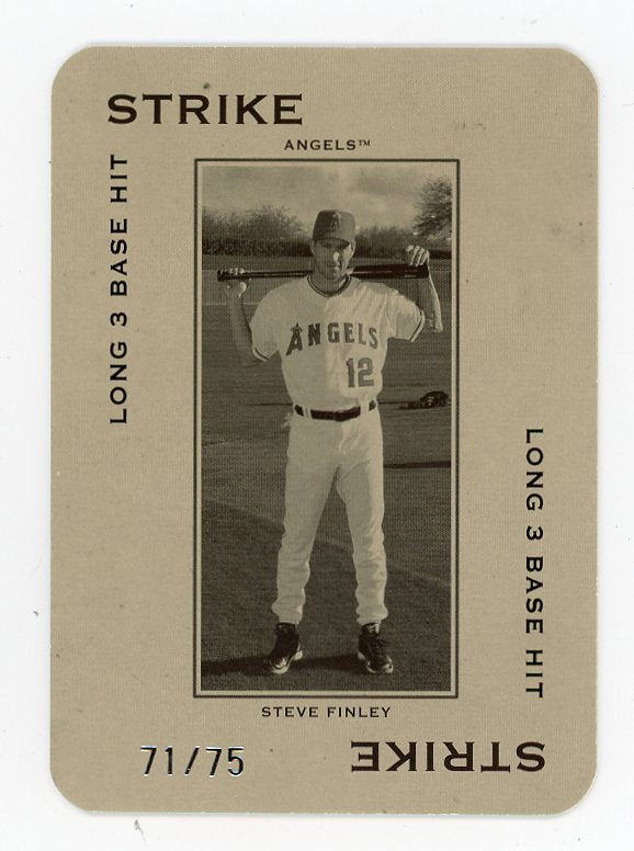 2005 Steve Finley #D /75 Donruss Los Angeles Angels # PG-26