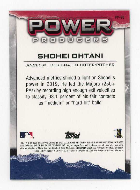2020 Shohei Ohtani Power Producers Los Angeles Angels # PP-SO