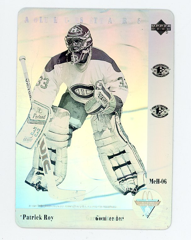 1991-1992 Patrick Roy Holo Mcdonalds Montreal Canadiens # MCH-06