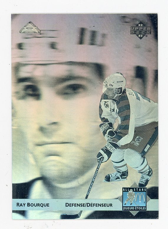 1992-1993 Ray Bourque Holo Mcdonalds Boston Bruins # MCH-05
