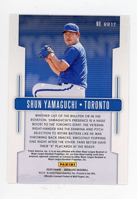 2020 Shun Yamaguchi Rookie Round Up Panini Toronto Blue Jays # RR17