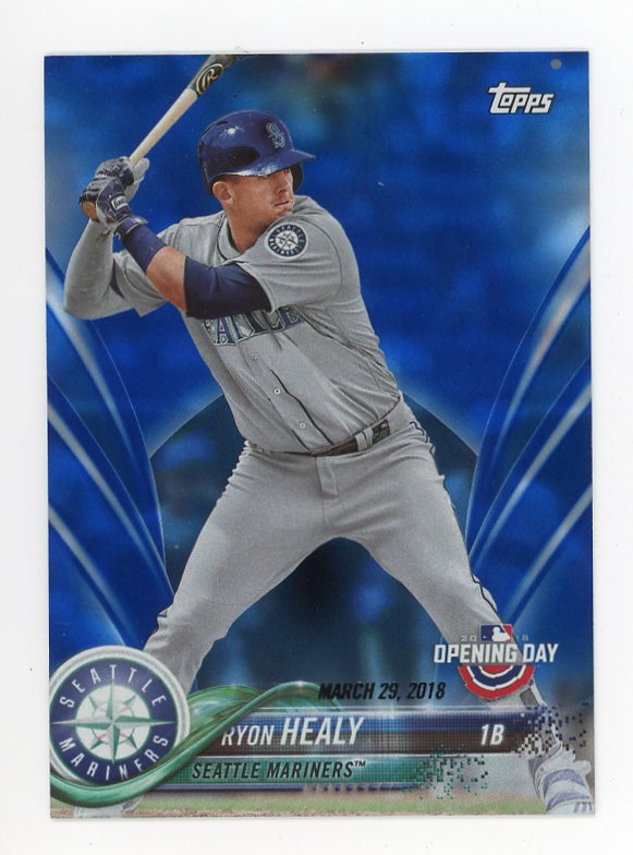 2018 Ryon Healy Opening Day Blue Topps Seattle Mariners # 178