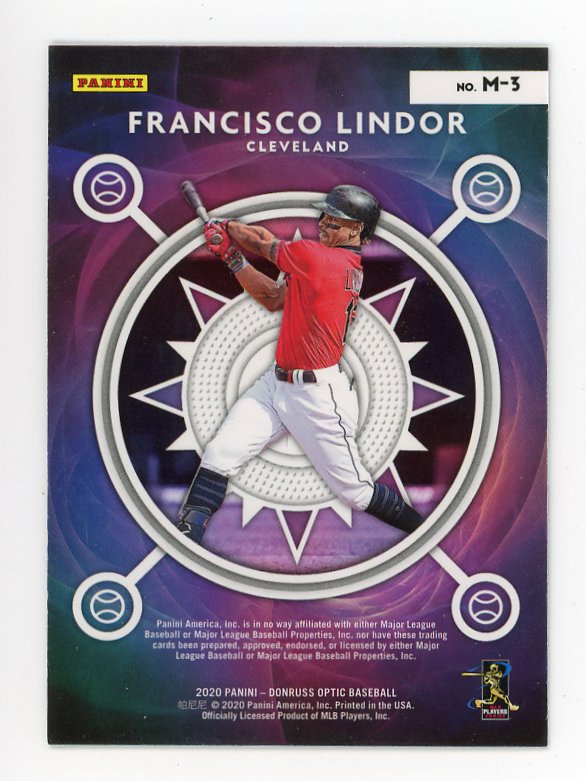 2020 Francisco Lindor Mythical Donruss Optic Cleveland Indians # M-3