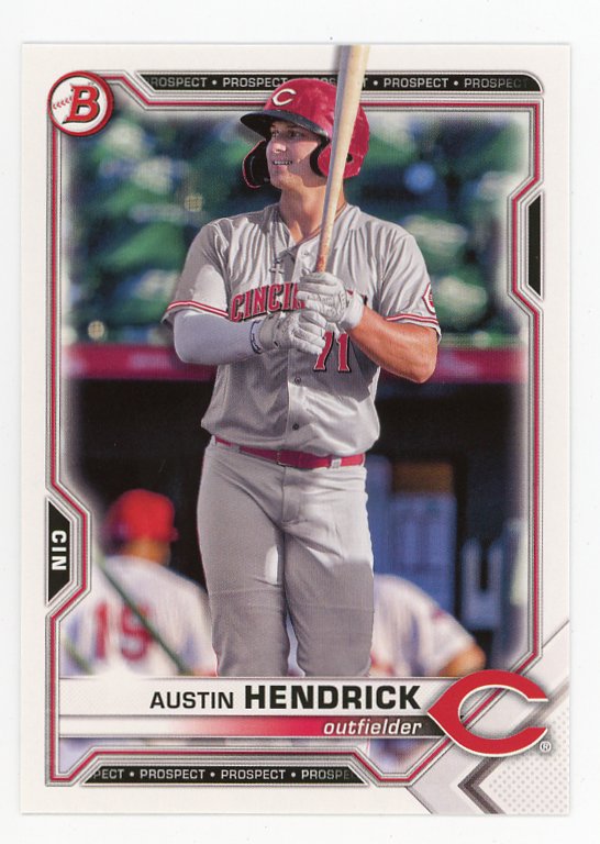 2021 Austin Hendrick Prospect Bowman Cincinnati Reds # BD-138