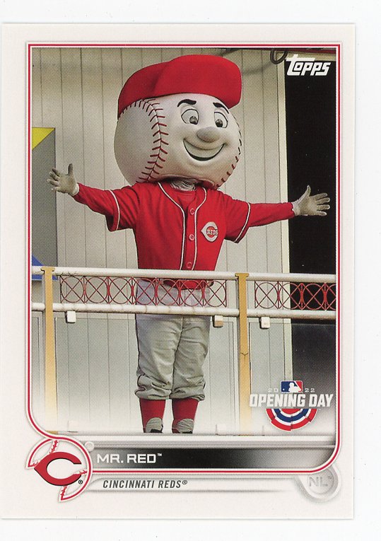 2022 Mr.Red Mascots Opening Day Topps Cincinnati Reds # M-5