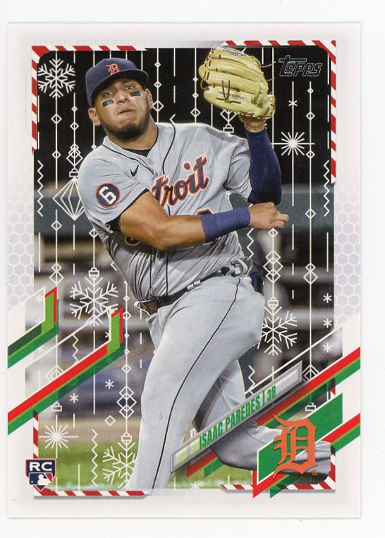 2021 Isaac Paredes Rookie Holiday Topps Detroit Tigers # HW120