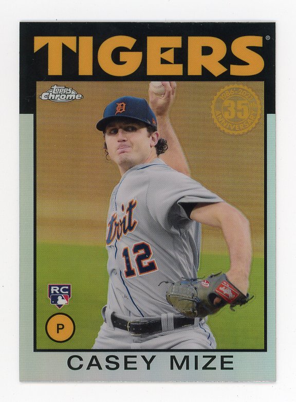 2021 Casey Mize Rookie Refractor 35TH Topps Detroit Tigers # 86BC-13