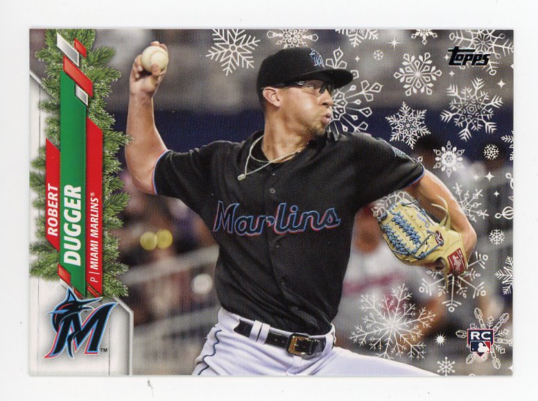 2020 Robert Dugger Rookie Holiday Topps 70 Miami Marlins # HW79