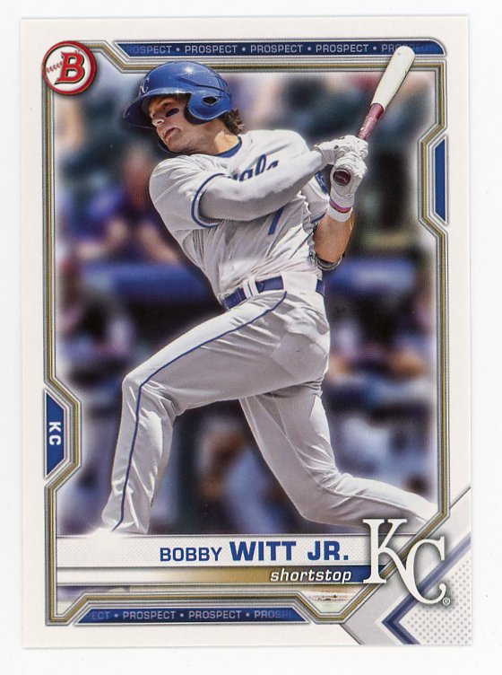 2021 Bobby Witt JR Prospect Bowman Kansas City Royals # BD-47