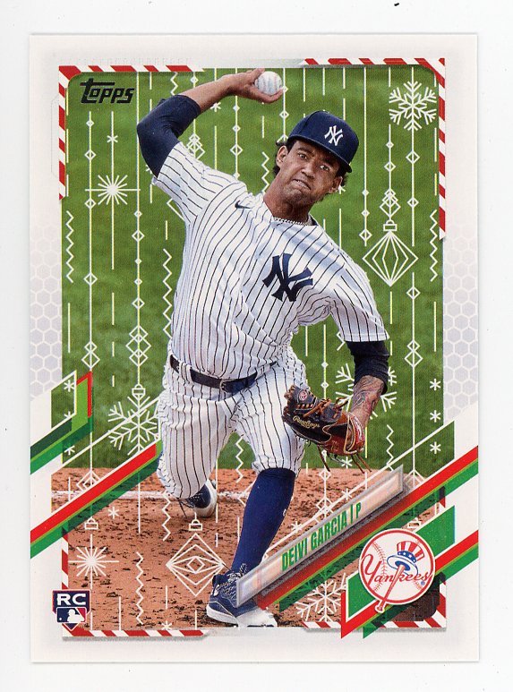2021 Deivi Garcia Rookie Holiday Topps New York Yankees # HW77