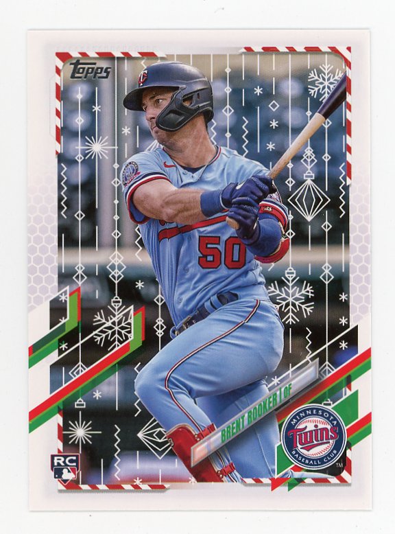 2021 Brent Rooker Rookie Holiday Topps Minnesota Twins # HW158