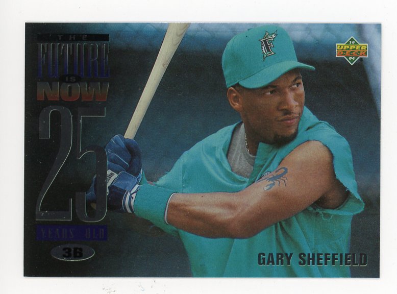 1994 Gary Sheffield The Future Is Now Upper Deck Miami Marlins # 50
