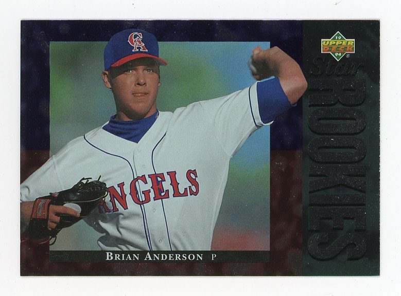 1994 Brian Anderson Star Rookies Upper Deck Los Angeles Angels # 1