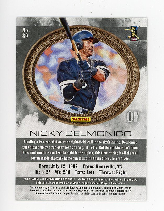 2018 Nicky Delmonico Rookie Panini Chicago Cubs # 89