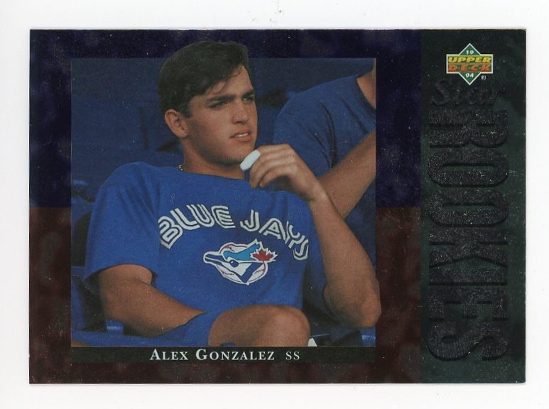 1994 Alex Gonzalez Star Rookies Upper Deck Toronto Blue Jays # 13