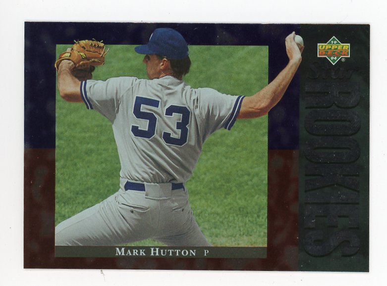 1994 Mark Hutton Star Rookies Upper Deck New York Yankees # 18