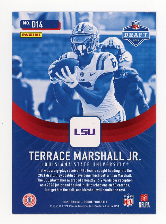 2021 Terrace Marshall JR NFL Draft Score # D14