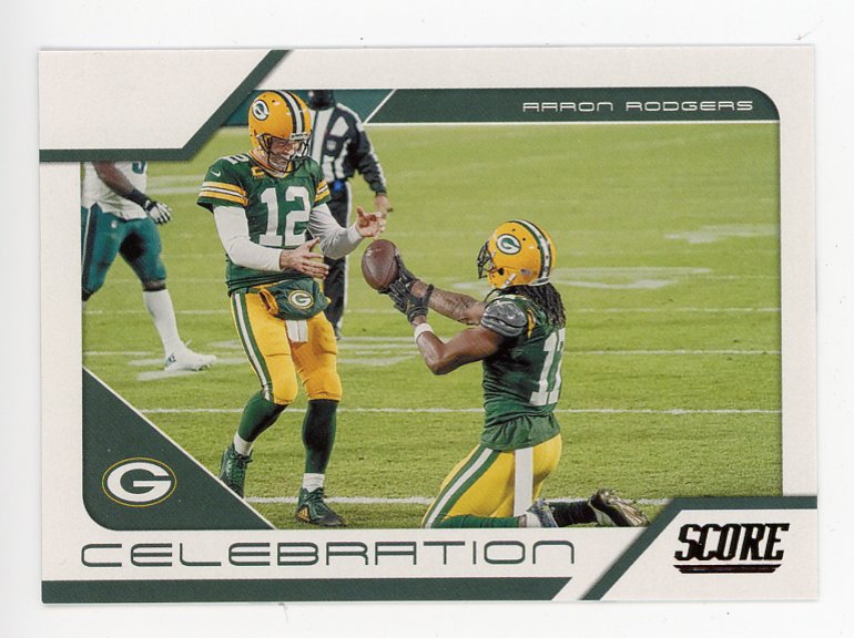 2021 Aaron Rodgers Celebration Score Green Bay Packers # C9