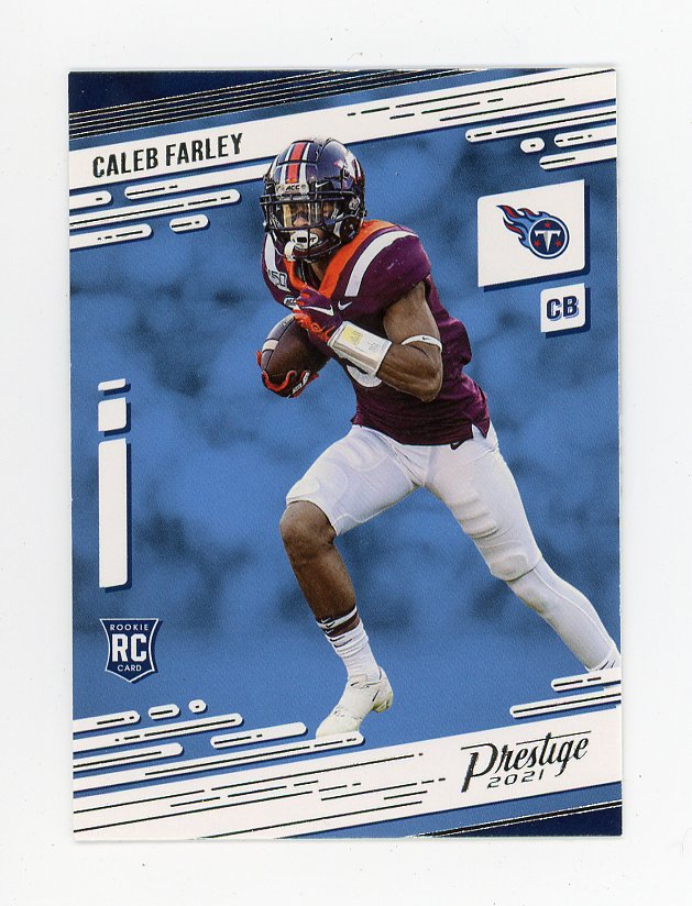 2021 Caleb Farley Rookie Prestige Tennessee Titans # 247