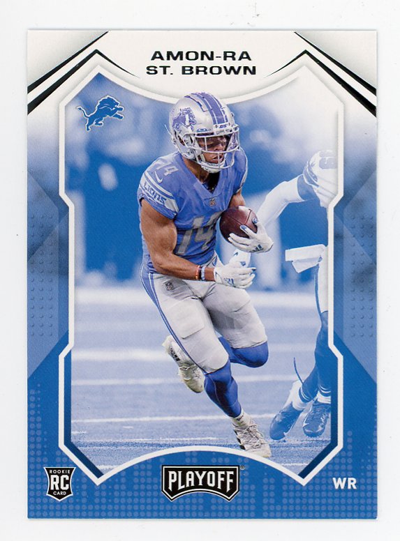 2021 Amon-Ra St. Brown Rookie Playoff Detroit Lions # 231