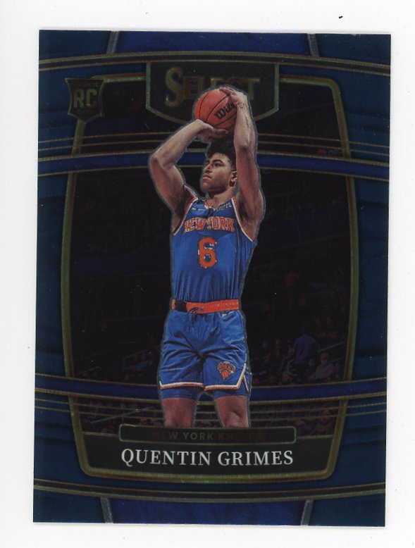 2021-2022 Quentin Grimes Rookie Retail Blue Select New York Mets # 24