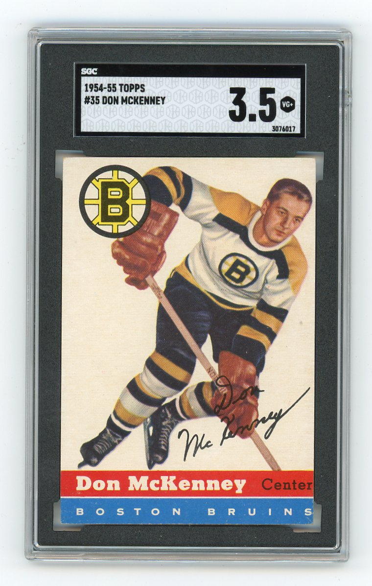 1954-1955 Don Mckenney Topps Boston Bruins # 35