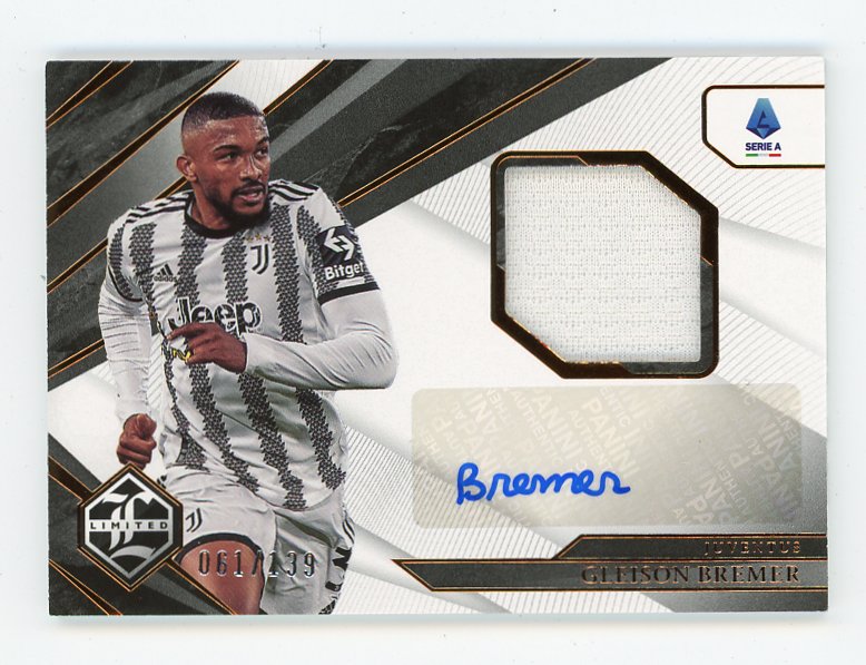 2022-2023 Gleison Bremer Patch Auto #D /139 Chronicles Juventus # L-GBE