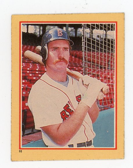 1984 Wade Boggs Star Stickers Fleer Boston Red Sox # 11