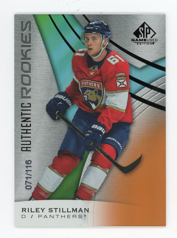 2019-2020 Riley Stillman Authentic Rookies #D /116 Game Used Florida Panthers # 133