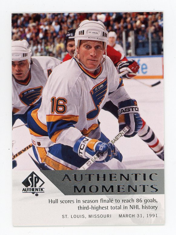 2012-2013 Brett Hull Authentic Moments SP Authentic St.Louis Blue Jays # 178