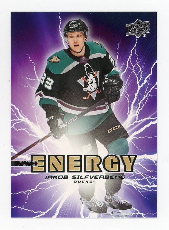 2019-2020 Jakob Silfverberg Energy Upper Deck Anaheim Ducks # PE-24