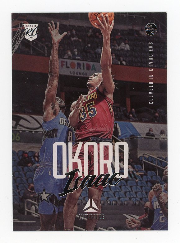 2020-2021 Isaac Okoro Rookie Luminance Cleveland Cavaliers # 146