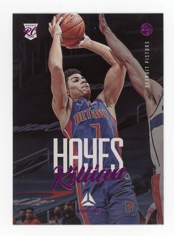2020-2021 Killian Hayes Pink Rookie Chronicles Luminance Detroit Pistons # 156