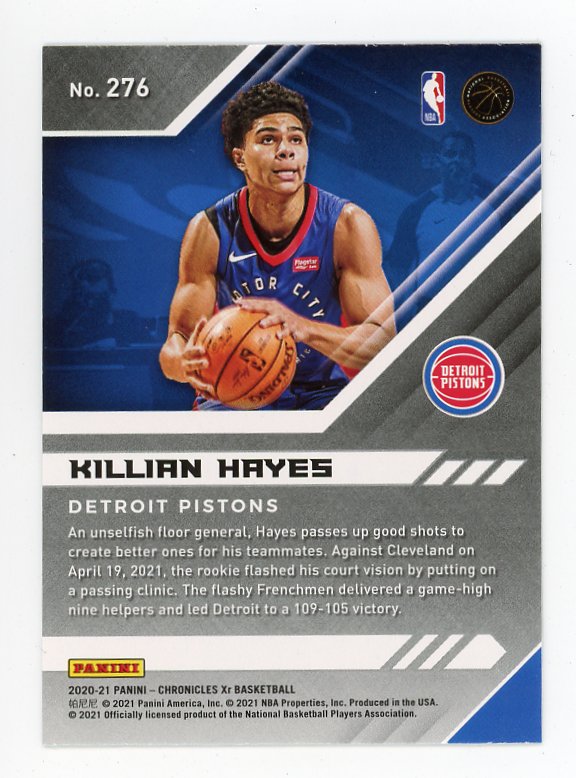 2020-2021 Killian Hayes Rookie Chronicles XR Detroit Pistons # 276