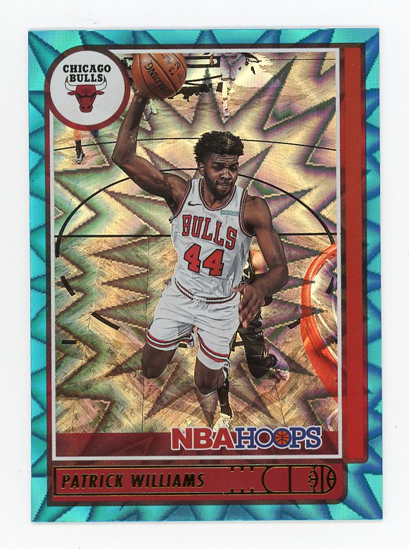 2021-2022 Patrick Williams Teal Explosion NBA Hoops Chicago Bulls # 45