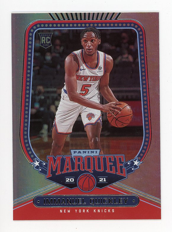 2020-2021 Immanuel Quickley Marquee Rookie Panini New York Knicks # 264