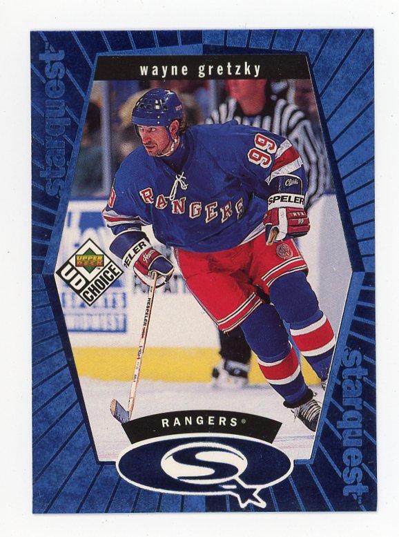 1998-1999 Wayne Gretzky Blue Starquest Upper Deck New York Rangers # SQ1