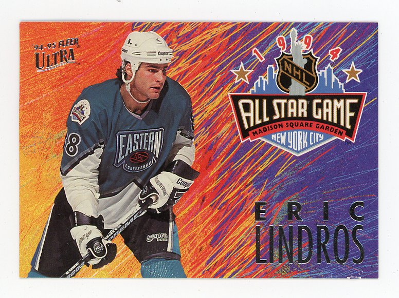 1994 Eric Lindros All Star Game Upper Deck Philadelphia Flyers # 3 Of 12