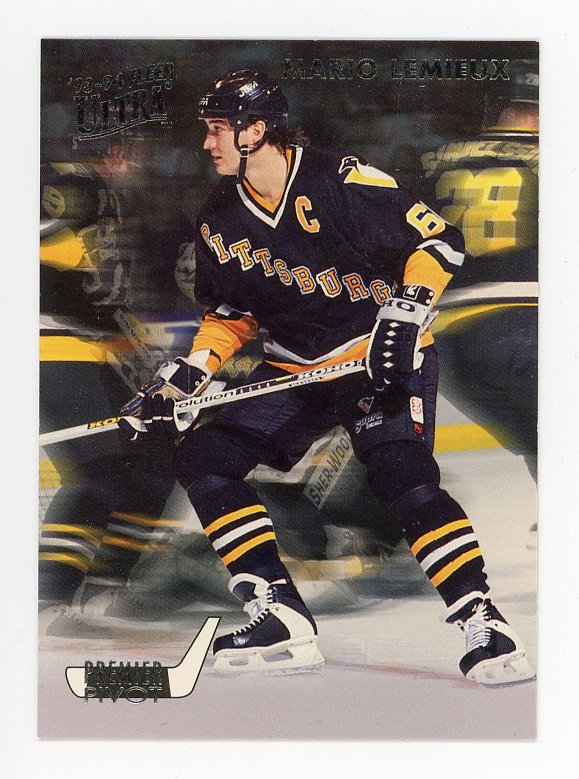 1993-1994 Mario Lemieux Premier Pivot Fleer Ultra Pittsburgh Penguins # 4 Of 10