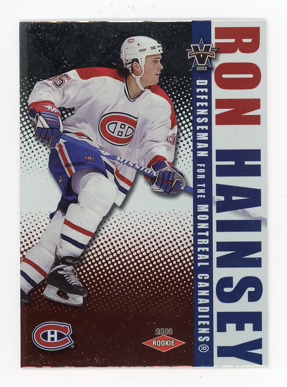 2003 Ron Hainsey Rookie #D /1650 Pacific Montreal Canadiens # 121