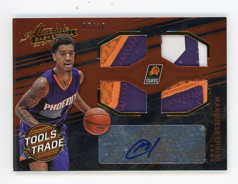 2016-2017 Marquese Chriss Tools Of The Trade #D /10 Absolute Phoenix Suns # 4