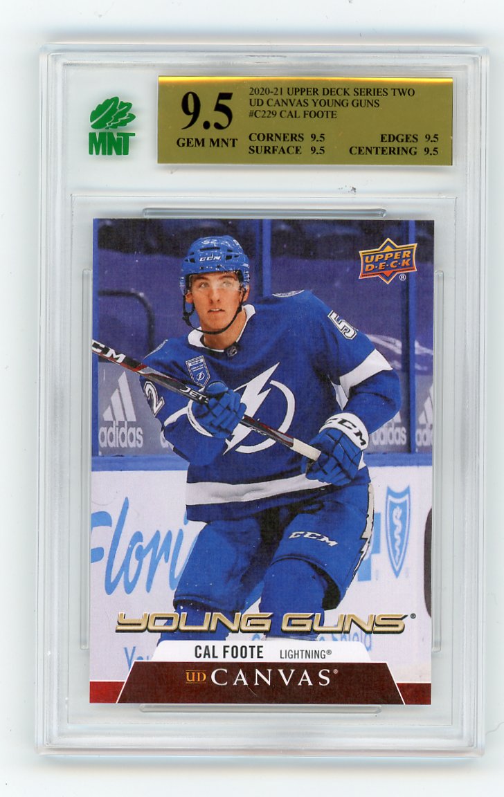 2020-2021 Cal Foote Young Guns Canvas Upper Deck Tampa Bay Lightning # C229