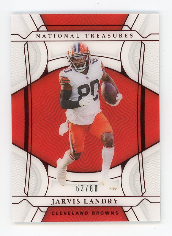 2021 Jarvis Landry #D /80 National Treasures Cleveland Browns # 70