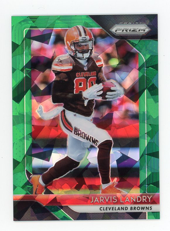 2018 Jarvis Landry #D /75 Green Prizm Panini Cleveland Browns # 155