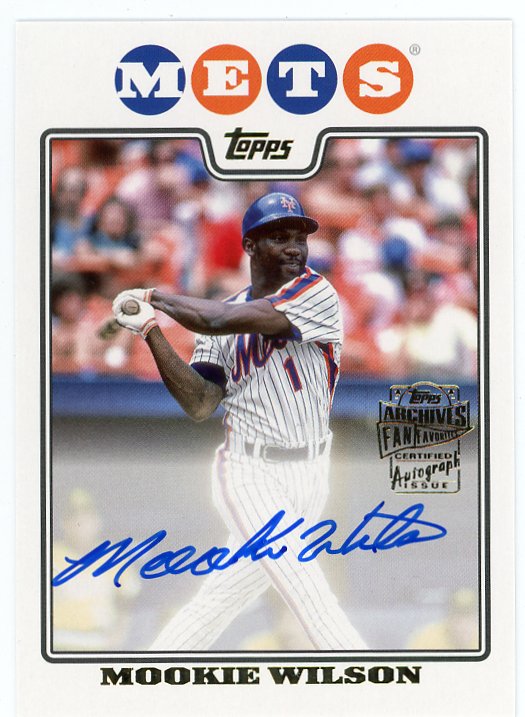 2023 Mookie Wilson Archives Auto Topps New York Mets # 08FF-MW